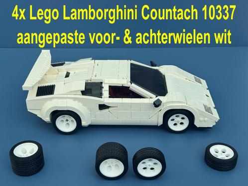 4x Lego Lamborghini Countach 10337 voor- & achterwielen, Kinderen en Baby's, Speelgoed | Bouwstenen, Nieuw, Ophalen of Verzenden