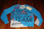 John galliano blauw grijze trui v-hals nieuw in maat 116!, Trui of Vest, Nieuw, Ophalen of Verzenden, John galliano