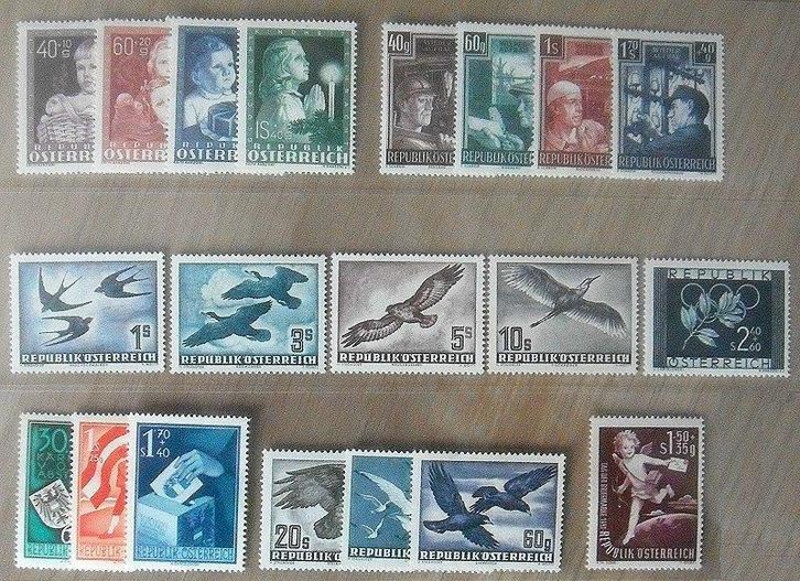 Oostenrijk 1949-1953, 8 prachtige postfrisse series., Postzegels en Munten, Postzegels | Europa | Oostenrijk, Postfris, Verzenden