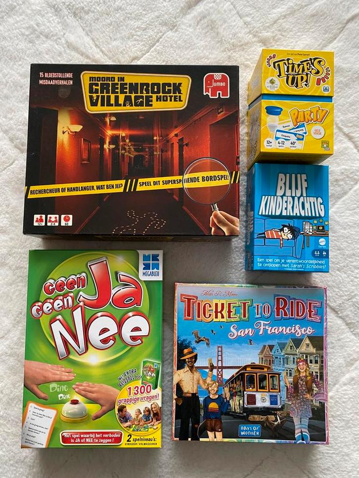 Spellenpakket, Hobby en Vrije tijd, Gezelschapsspellen | Bordspellen, Zo goed als nieuw, Ophalen