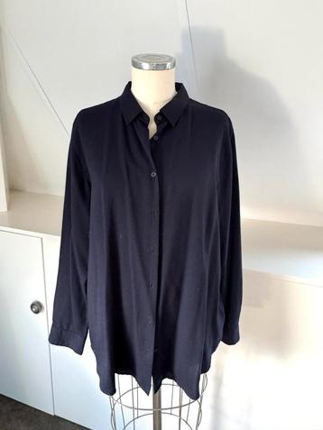 UNIQLO donkerblauwe blouse zgan  42/44 CHCS viscose beschikbaar voor biedingen