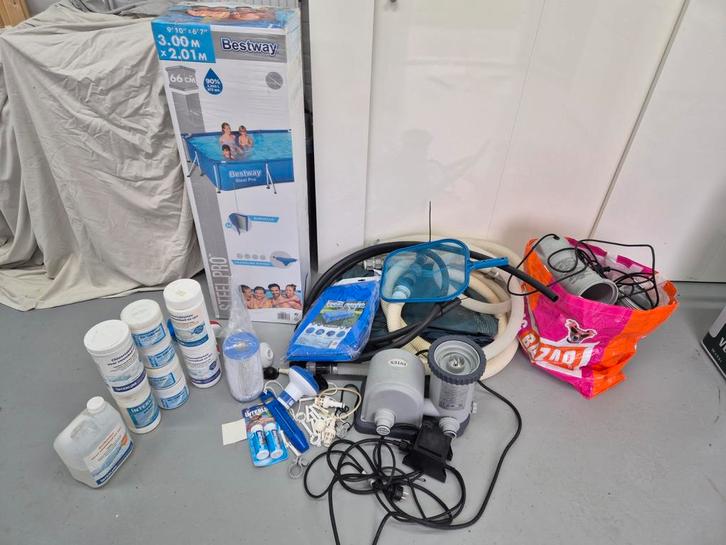 Zwembad bestway - 201 x 300 x 66 - nieuw!, Tuin en Terras, Zwembaden, Ophalen