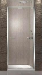 Vouw pendeldeur nis 80 en 90 cm, Ophalen of Verzenden, Nieuw, Glas, Douche