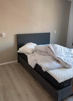 Boxspring, Huis en Inrichting, Slaapkamer | Boxsprings, Tweepersoons, Zo goed als nieuw, 200 cm, Grijs