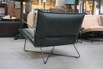 Luxe fauteuil EARL Jess Design metaal & leer Luxor Navy Blue, Ophalen, 75 tot 100 cm, Zo goed als nieuw, 75 tot 100 cm