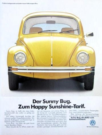10 vintage advertenties VW Volkswagen auto 1975-2010 kever p