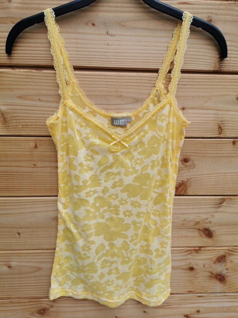 WE singlet mt. S, Verzenden, WE, Geel, Zo goed als nieuw