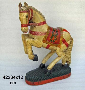 Houten Paard van 42 cm beschikbaar voor biedingen