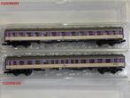 Fleischmann piccolo 8117 rijtuig DB lila /grijs, Gebruikt, Gelijkstroom, Fleischmann, Wagon