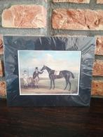 Leuke vintage afbeelding race paard., Ophalen of Verzenden