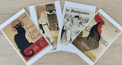 A30 THÉOPHILE ALEXANDRE STEINLEN ~ 4 kaarten, Verzamelen, Ansichtkaarten | Themakaarten, Ongelopen, 1980 tot heden, Overige thema's