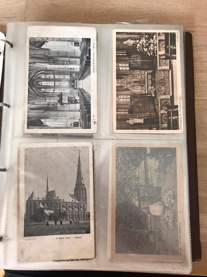 100 ansichtkaarten van de stad Almelo in map, Verzamelen, Ansichtkaarten | Nederland, Overijssel, 1940 tot 1960, Ophalen of Verzenden