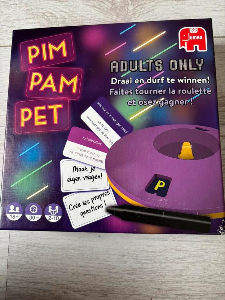 Pim Pam Pet, Hobby en Vrije tijd, Gezelschapsspellen | Bordspellen, Zo goed als nieuw, Ophalen of Verzenden