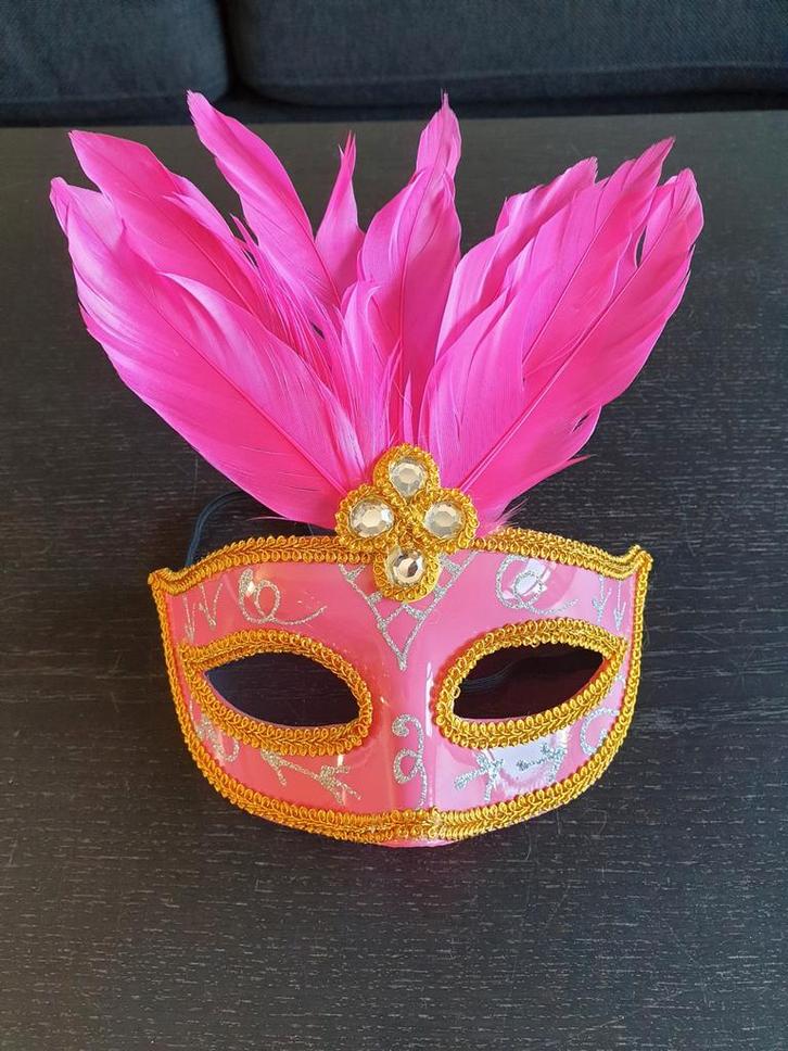 Masker Carnaval, Hobby en Vrije tijd, Feestartikelen, Zo goed als nieuw, Carnaval, Ophalen of Verzenden