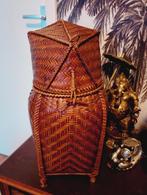 Aziatische bamboe geweven rijst mand, Ophalen of Verzenden