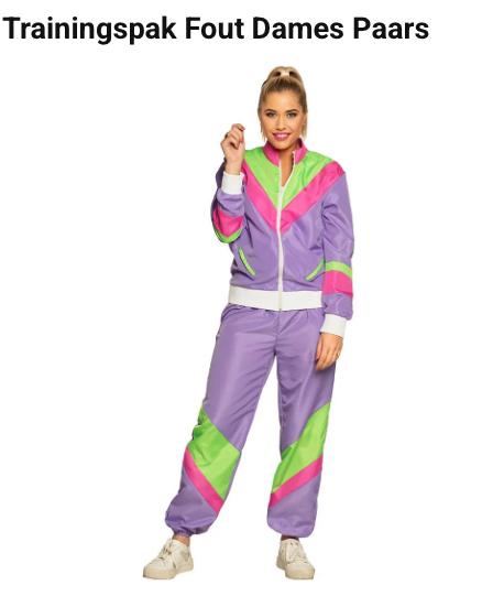 Trainingspak fout verkleed: neon/ninenties (90’s), Ophalen of Verzenden, Nieuw, 170 of groter, Meisje