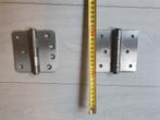Rvs scharnieren in 2 soorten merk BSW, Doe-het-zelf en Verbouw, Hang- en Sluitwerk, Ophalen, Nieuw, Rvs, Scharnier