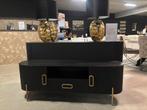 Tv meubel black/gold 160 cm NIEUW, Ophalen, 150 tot 200 cm, Nieuw, Minder dan 100 cm