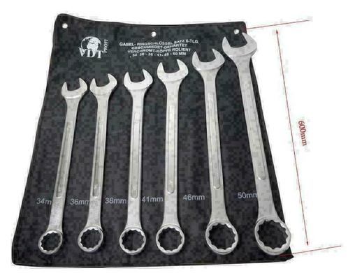 Ring/steeksleutelset 6 delig extra lange sleutels gesmeed, g, Auto diversen, Autogereedschap, Nieuw, Ophalen of Verzenden