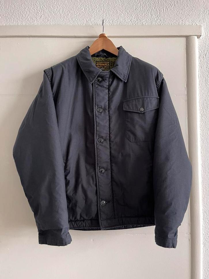 Buzz Rickson's A-2 Deck Jacket M65 M51 rrl orslow lee lvc, Kleding | Heren, Jassen | Winter, Gedragen, Maat 56/58 (XL), Blauw