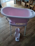Babybadje met standaard en babyzitje, Kinderen en Baby's, Badjes en Verzorging, Gebruikt, Ophalen of Verzenden, Badje, Bébé-jou