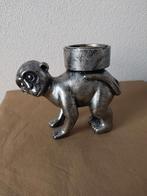 "Goudkleurige" waxinelichthouder in vorm aap, Overige materialen, Overige kleuren, Ophalen of Verzenden, Zo goed als nieuw