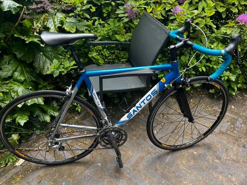 Santos aluminum racefiets maat 56, Fietsen en Brommers, Fietsen | Racefietsen, Gebruikt, Overige merken, Meer dan 20 versnellingen