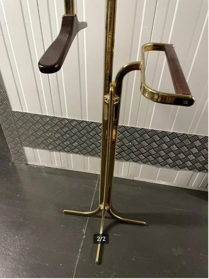 Vintage kledingrek: Silent Servant Massief Messing, Antiek en Kunst, Antiek | Woonaccessoires, Ophalen