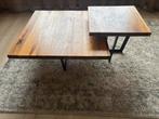 Massief Eiken Salontafel + Hoektafel, Huis en Inrichting, Ophalen, Gebruikt, 100 tot 150 cm, Eikenhout