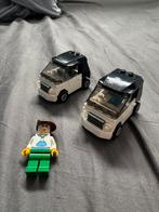 2 lego autotjes met een minifiguurtje, Kinderen en Baby's, Speelgoed | Duplo en Lego, Ophalen of Verzenden, Zo goed als nieuw
