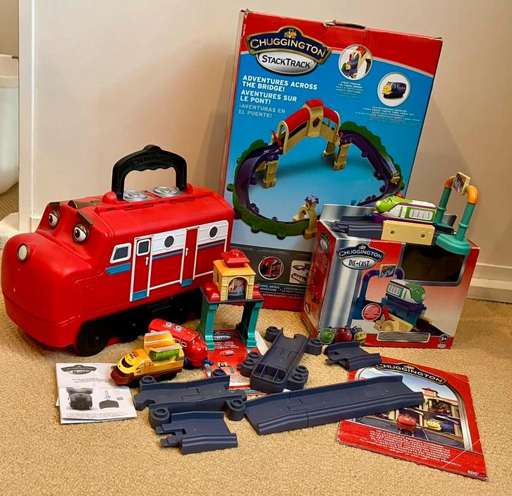 Chuggington treintjes speelset treinbaan, Kinderen en Baby's, Speelgoed | Thomas de Trein, Zo goed als nieuw, Ophalen of Verzenden