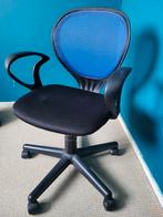 Junior bureaustoel - Zwart/Blauw, Ophalen, Gebruikt, Zwart, Bureaustoel