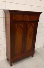 Mooi antiek Hollands kastje / poortkastje. Mahonie., Ophalen