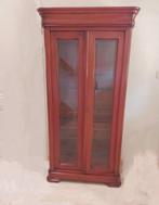 Vitrine kast, lade, facet en glasplaten, Lodewijck int., Huis en Inrichting, Kasten | Vitrinekasten, Ophalen, 50 tot 100 cm, Minder dan 100 cm