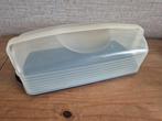 Tupperware cake/taartdoos rechthoek Blauw-Transparant, Ophalen of Verzenden, Zo goed als nieuw, Blauw, Overige typen