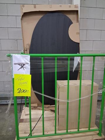Eettafel Ovaal zwart 200cm Outlet Pronto Wonen  beschikbaar voor biedingen