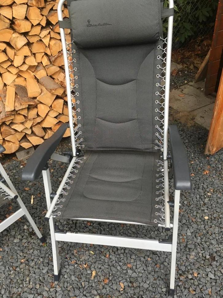 4 Campingstoelen (Isabella & Obelink), Tuin en Terras, Tuinstoelen, Gebruikt, Aluminium, Inklapbaar, Ophalen of Verzenden