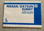 Nissan / Datsun Sunny instructieboekje uitgave 1982, Verzenden