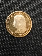 Wilhelmina goud op zilver Tientje 10 gulden uit 1897, Postzegels en Munten, Verzenden, Goud, Koningin Wilhelmina, Losse munt