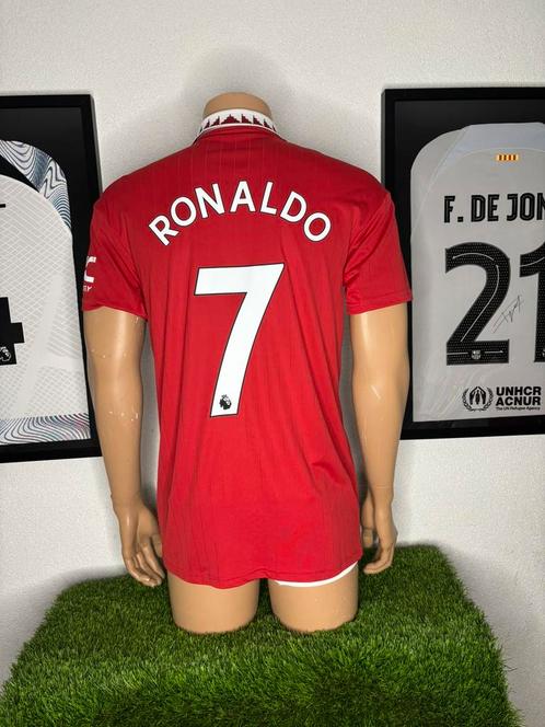 Manchester United thuisshirt 2022/2023 Ronaldo, Sport en Fitness, Voetbal, Zo goed als nieuw, Shirt, Maat M, Ophalen of Verzenden