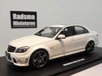Mercedes-Benz C-Klasse C63 W204 - Parelwit 1:18 GT-SPIRIT, Hobby en Vrije tijd, Modelauto's | 1:18, Overige merken, Auto, Nieuw