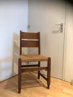 Eiken eetkamerstoelen met rieten zitting, 3 stuks, Ophalen