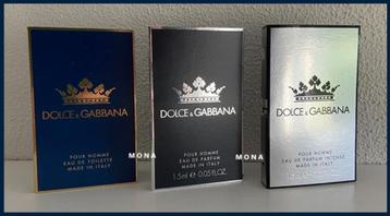 K (King) set 3 parfum samples proefjes testers monsters beschikbaar voor biedingen