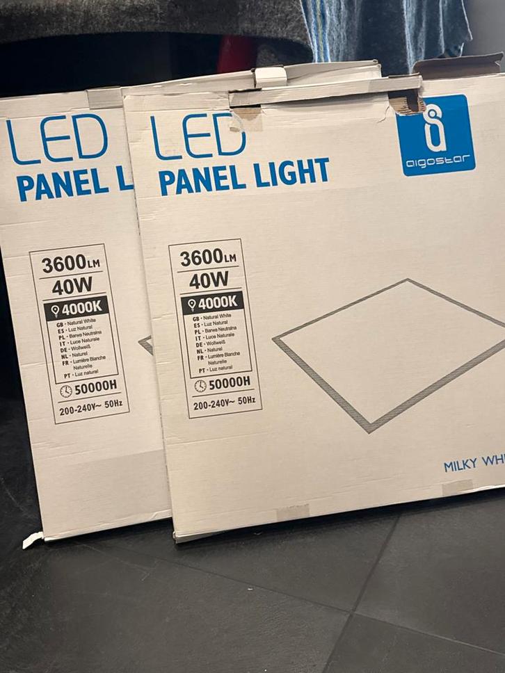 Aigostar LED Paneel 40W - Nieuw, Huis en Inrichting, Lampen | Plafondlampen, Nieuw, Kunststof, Ophalen of Verzenden