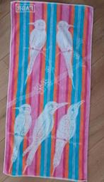 Vintage FAGR badlaken met vogelmotief, Ophalen of Verzenden, Huis en Inrichting