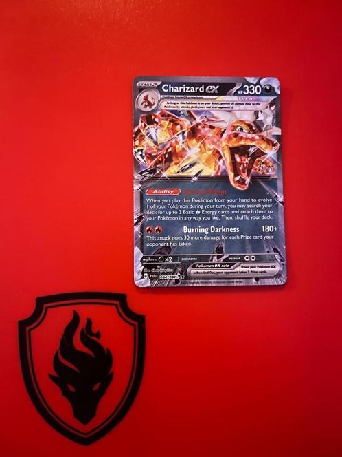 Pokémon kaart: Charizard ex (PAF 054), Hobby en Vrije tijd, Verzamelkaartspellen | Pokémon, Nieuw, Losse kaart, Ophalen of Verzenden