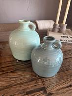 2 mooie blauwe grote kruikvazen NIEUW, Ophalen of Verzenden, Nieuw, Blauw, Aardewerk of Porselein