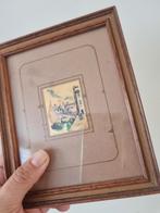 Zeldzaam 1950 Italiaanse 24kt goud schilderij, Ophalen of Verzenden, Zo goed als nieuw, Hout, Minder dan 50 cm