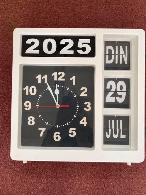 Seniorenklok dementieklok, Huis en Inrichting, Woonaccessoires | Klokken, Zo goed als nieuw, Ophalen of Verzenden
