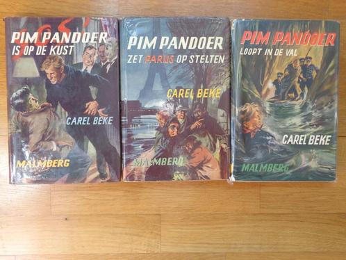Pim Pandoer - 3 spannende jongensboeken uit de jaren 50, Boeken, Kinderboeken | Jeugd | 13 jaar en ouder, Zo goed als nieuw, Ophalen of Verzenden